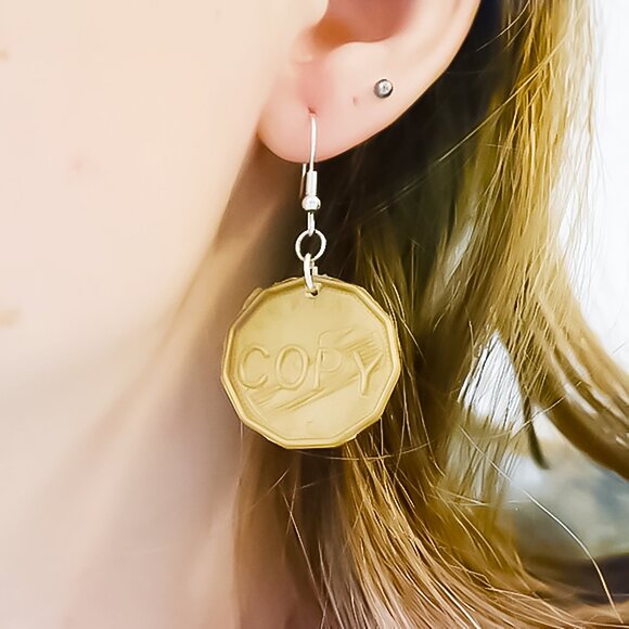 Canadian Loonie Earrings - Picture 4 of 4